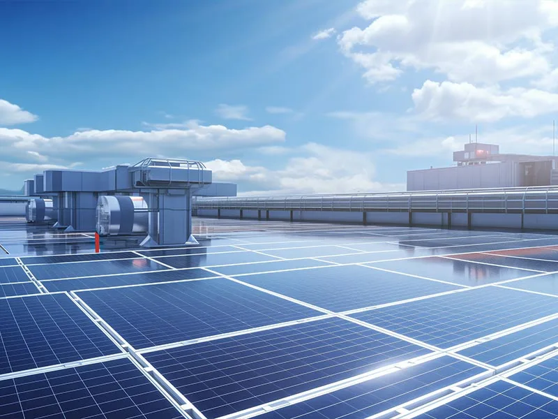 Utility solar plants